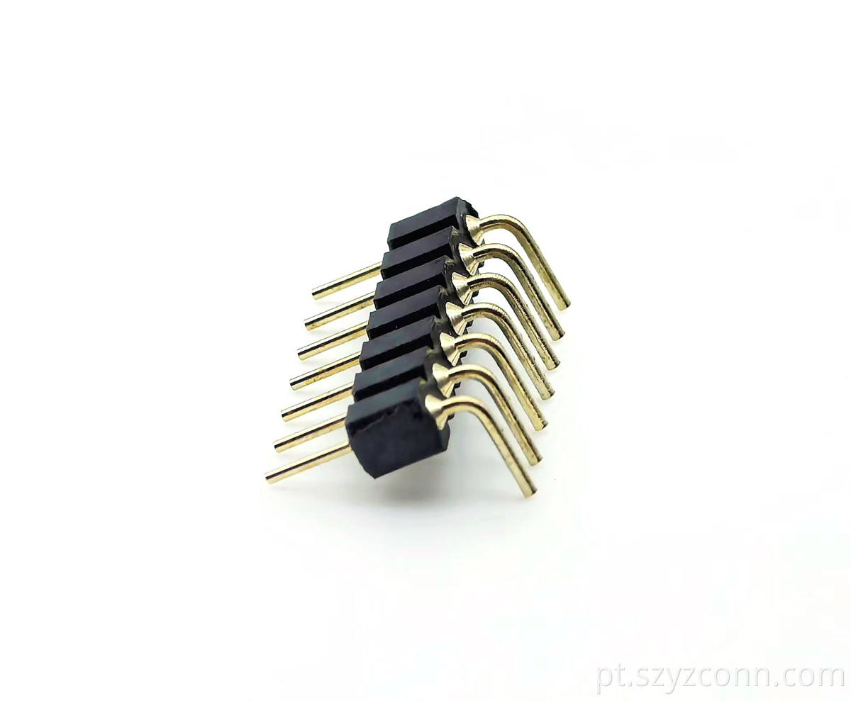 2.54mm machined pin header 7p